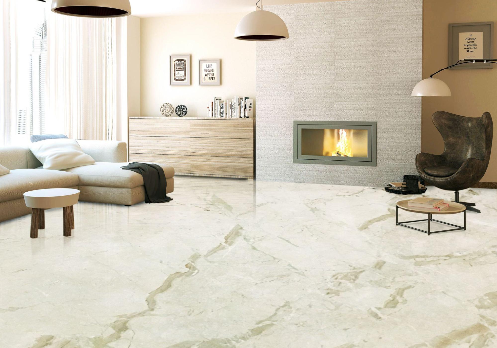 Breccia Marble Tiles On Flooring